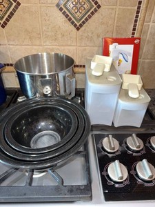 Assorted Kitchen Baking Lot KitchenAid Mixer Bowl Nesting Bowls Canisters