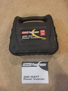 Coleman Powermate 400 Watt Power Inverter PMP400C w Case Manual