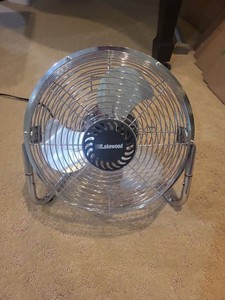 Lakewood Metal High Velocity Floor Fan 3-Speed Tilt Air Circulator