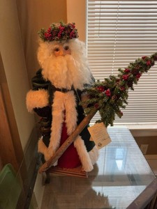 Hen House Joyce Ditz Santa Figure Christmas Display 25in USA