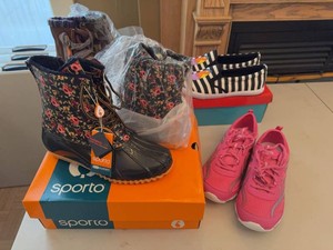 Lot of Womens Shoes Sporto Boots Rara Avis Tony Little Sizes 8.5-9