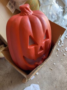 Test Rite Halloween Jack O Lantern Lighted Pumpkin Decor Orange