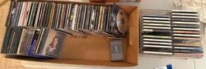 Box Lot of Assorted Music CDs & Sinatra Cassette Pop Country Easy Listening