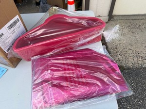 Joy 62-Piece Hanger Set Magenta Brass Tone Closet Storage