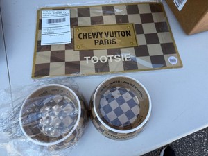 Chewy Vuiton Paris Pet Bowl Set Placemat Personalized Tootsie