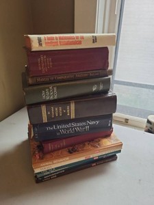 Vintage Hardcover Book Lot Life Nature Library History Science Math