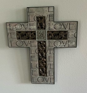 Cross wall Plaque Composition decor