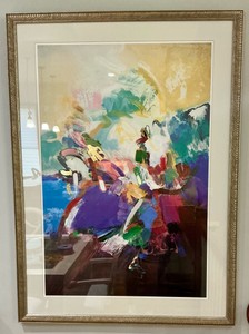 Abstract Art Print by Jack Roberts, titled Abstract Rhythm wood frame