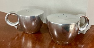 MCM Pewter set of salt and pepper shakers