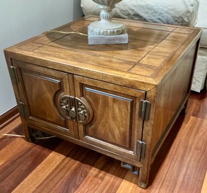 Century furniture Cathay collection Asian-inspired wood cabinet end table furniture&nbsp