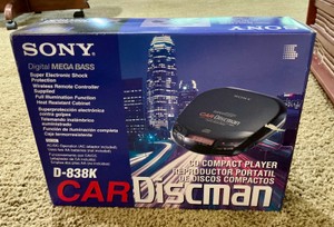 Car discman D-838K Digital Mega Bass cd compact player by Sony
