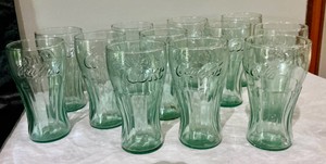 Set of 12 Coke, Coca Cola Advertising glasses