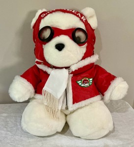 Vintage 1987 Dayton Hudson Santa bear plush toy dressed as an aviator