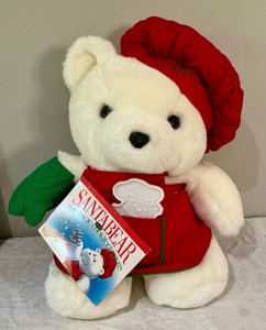 1991 Dayton Hudson Santa Bear The magic cookie cutters plush toy
