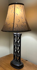 Metal Table lamp with shade