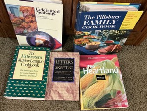 Group of cookbooks, The Pillsbury Family, The Heartland Williams Sonoma