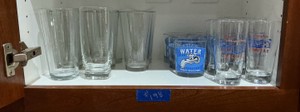 Kitchen misc glasswares