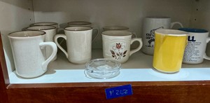 Group of various coffee mugs