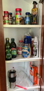 Various spices, popcorn, plastic cups