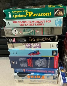 VHS, The pink panther, Animal house, White Christmas