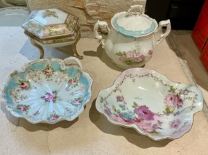 Set of antique R.S. Prussia porcelain pieces, Germany
