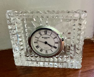 Waterford crystal desk clock