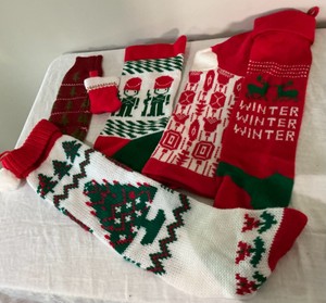 Group of Christmas stockings