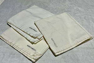 Group of northwest airline cloth napkins