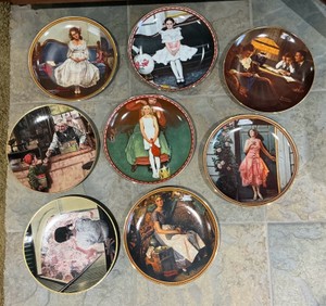 Gone with the wind Norman Rockwell plates by Knowles