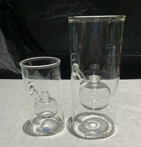Wolfard Glassblowing company hand blown glass oil lamps