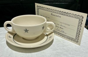 SS United states lines bouillon cup and saucer set