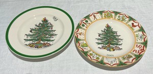2 Spode Christmas plates