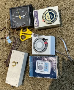 Various timers, glasses and misc.