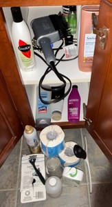 Whole cabinet of various misc items