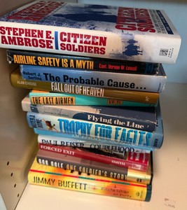 Group Hard Cover Books Jimmy Buffet Trophy for Eagles Aviation The Last Airman