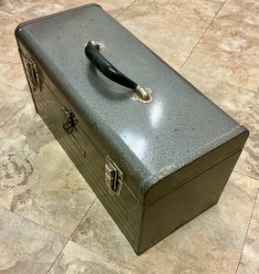 Metal Tool Box Craftsman With RC Airplane tool accessories