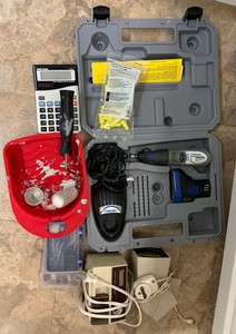 Dremel Tool And Supplies, Pencil Sharpener, Light box lot