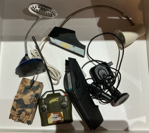 Group Clip on Desk Raiders Desk Lamp RC Tank Garmin GPS