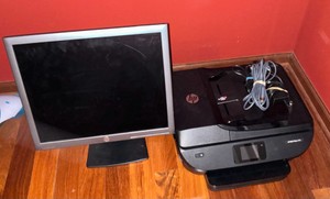 HP Printer And Computer Monitor untested