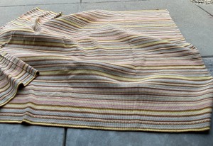 Pastel stripe patterned rug