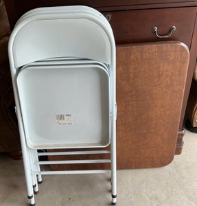 Card table and 3 chairs