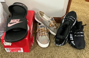 Group of womens shoes, Nike, Just so so