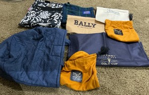 Group of various dust bags, bags