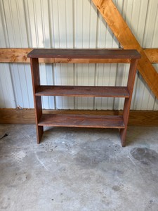 3 - tier wood shelf - little wobbly