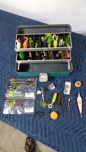 UMCO model 102U tackle box with misc luresbait