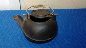 Cast iron tea kettle