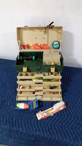 Plano 4 drawer tackle box with misc tackle
