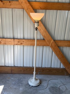 vintage Art Deco or Mid-Century torchiere floor lamp