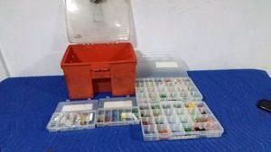 Plano tackle box with 4 compartment boxes inside full of fuses