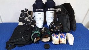 set of hockey equipment